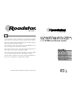 Preview for 1 page of Roadstar RU-260RC Instruction Manual