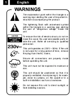 Предварительный просмотр 4 страницы Roadstar TRA-1966 User Manual