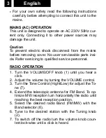 Предварительный просмотр 6 страницы Roadstar TRA-1966 User Manual