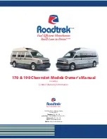 Preview for 1 page of Roadtrek 170 Chevrolet Owner'S Manual