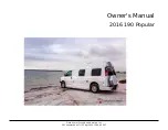 Preview for 1 page of Roadtrek 190 Popular 2016 Owner'S Manual