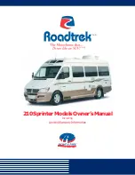 Roadtrek 210 SPRINTER Owner'S Manual предпросмотр