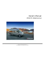 Roadtrek CS Adventurous 2016 Owner'S Manual preview