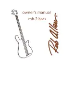 Preview for 1 page of Rob Allen mb-2 Owner'S Manual