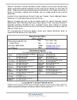 Preview for 2 page of Robalec SW10000 Operating Instructions Manual