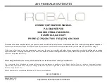 Предварительный просмотр 1 страницы Robalo R206 Cayman Owner'S/Operator'S Manual