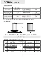 Предварительный просмотр 4 страницы Robam CXW-200-A608 Operation Manual