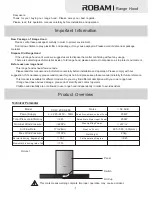 Preview for 3 page of Robam CXW-200-A806 Operation Manual