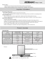 Preview for 3 page of Robam CXW-200-A808 Operation Manual