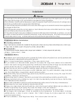 Preview for 7 page of Robam CXW-200-A825 Operation Manual