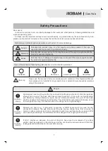 Предварительный просмотр 3 страницы Robam JZT-B920 Operation Manual