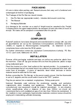 Preview for 5 page of ROBAND 40DT Operating Instructions Manual