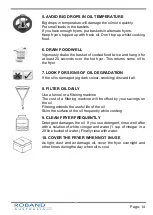 Preview for 17 page of ROBAND Austheat AF812 Operating Instructions Manual