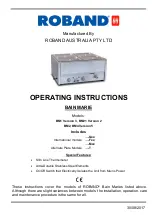 ROBAND BM1 Version 3 Operating Instructions Manual предпросмотр