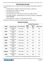 Предварительный просмотр 11 страницы ROBAND BM1 Version 3 Operating Instructions Manual