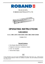 ROBAND BM14 Operating Instructions Manual preview