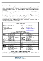 Preview for 2 page of ROBAND CHOC1 Operating Instructions Manual