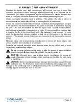 Preview for 9 page of ROBAND CHOC1 Operating Instructions Manual