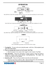 Предварительный просмотр 9 страницы ROBAND DCP23 Operating Instructions Manual