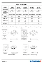 Предварительный просмотр 14 страницы ROBAND DCP23 Operating Instructions Manual