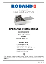 Preview for 1 page of ROBAND FD10 3 Operating Instructions Manual