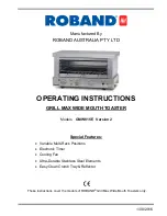 ROBAND GMW815E Operating Instructions Manual preview