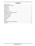 Preview for 3 page of ROBAND GMW815E Operating Instructions Manual