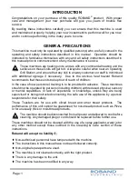 Preview for 4 page of ROBAND GMW815E Operating Instructions Manual