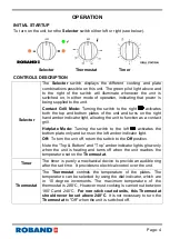 Предварительный просмотр 7 страницы ROBAND GSA610 Operating Instructions Manual