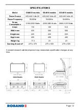 Предварительный просмотр 15 страницы ROBAND GSA610 Operating Instructions Manual