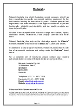 Preview for 2 page of ROBAND HL120 Operating Instructions Manual