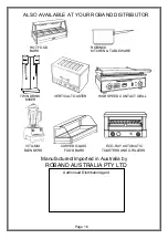 Preview for 16 page of ROBAND HL120 Operating Instructions Manual