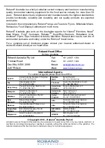 Preview for 2 page of ROBAND MH16 Operating Instructions Manual