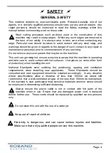 Preview for 7 page of ROBAND MH16 Operating Instructions Manual