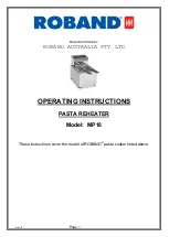 Предварительный просмотр 1 страницы ROBAND MP18 Operating Instructions Manual