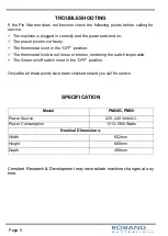 Preview for 12 page of ROBAND PM60 Operating Instructions Manual