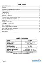 Предварительный просмотр 3 страницы robatherm RM1434 Operating Instructions Manual