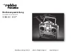 ROBBE-Futaba Skysport T4YF 2,4 GHz Operating Instructions Manual preview