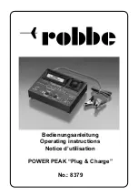 Preview for 1 page of ROBBE 8379 Operating Instructions Manual