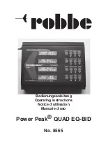 ROBBE 8565 Operating Instructions Manual preview