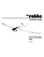 ROBBE Arcus V-Tail EDF ARF Building And Operating Instructions preview