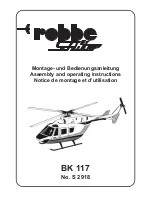 ROBBE BK 117 Assembly And Operating Instructions Manual предпросмотр