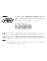 Preview for 2 page of ROBBE BLUE ARROW CP120 S-FHSS RTB Operating Instructions Manual