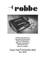 ROBBE C8 EQ-BID 180W Power Peak Operating Instructions Manual preview