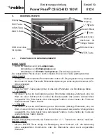 Preview for 6 page of ROBBE C8 EQ-BID 180W Power Peak Operating Instructions Manual