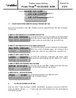 Preview for 11 page of ROBBE C8 EQ-BID 180W Power Peak Operating Instructions Manual