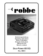 ROBBE Duo-Power 8S EQ Operating Instructions Manual preview