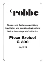 ROBBE Piezo-Gyro G 300 Installation And Operating Instructions Manual preview