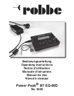 ROBBE Power Peak B7 EQ-BID Operating Instructions Manual preview