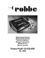 Preview for 25 page of ROBBE Power Peak C8 EQ-BID Operating Instructions Manual